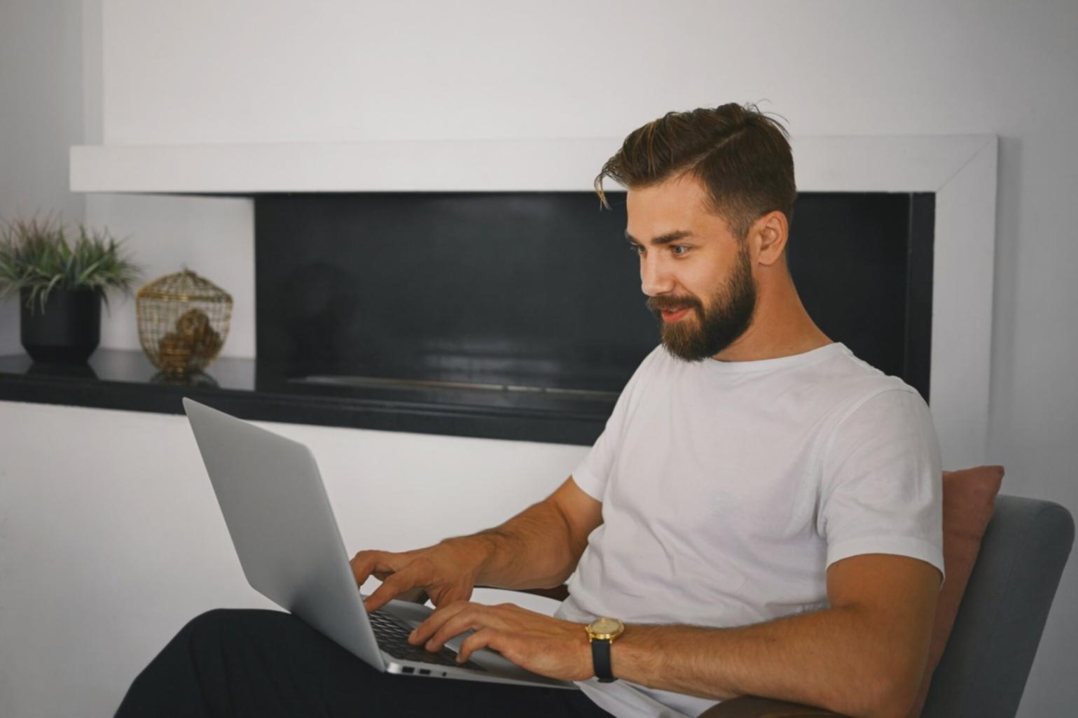 Person using financial planning tools on laptop